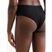 erlich textil Casual Cotton High Waist Brazil String mit 94% Baumwolle (aus kontrolliert biologischem Anbau), made in Europe