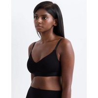 erlich textil Casual Cotton Bralette mit herausnehmbaren Pads und 94% Baumwolle (aus kontrolliert biologischem Anbau), made in Europe