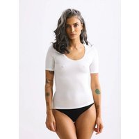 erlich textil Light Touch tiefausgeschnittenes T-Shirt mit weichem Lyocell, made in Europe