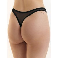 erlich textil Iconic Mesh String mit Spitze, made in Europe