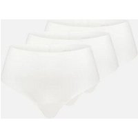 erlich textil Light Touch High Waist Brazil String im 3er Pack mit weichem Modal, made in Europe