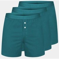 erlich textil Casual Cotton Boxers im 3er Pack, weite Boxershorts mit 95% Baumwolle (aus kontrolliert biologischem Anbau), made in Europe