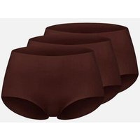 erlich textil Casual Cotton High Waist Slip im 3er Pack mit 94% Baumwolle (aus kontrolliert biologischem Anbau), made in Europe