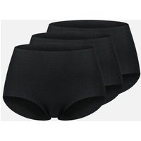 erlich textil Casual Cotton High Waist Slip im 3er Pack mit 94% Baumwolle (aus kontrolliert biologischem Anbau), made in Europe