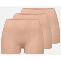 erlich textil Casual Cotton Panty Hipster im 3er Pack mit 94% Baumwolle (aus kontrolliert biologischem Anbau), made in Europe