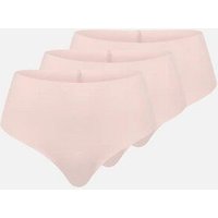 erlich textil Light Touch High Waist Brazil String im 3er Pack mit weichem Modal, made in Europe
