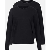 erlich textil Light Touch lockeres Langarmshirt im 2er Pack mit weichem Lyocell, made in Europe
