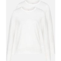 erlich textil Light Touch lockeres Langarmshirt im 2er Pack mit weichem Lyocell, made in Europe