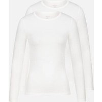 erlich textil Light Touch schmales Langarmshirt im 2er Pack mit weichem Lyocell, made in Europe