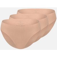 erlich textil Casual Cotton Slip im 3er Pack mit 94% Baumwolle (aus kontrolliert biologischem Anbau), made in Europe