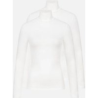 erlich textil Light Touch Rollkragen Langarmshirt im 2er Pack mit weichem Lyocell, made in Europe