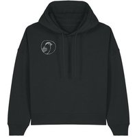 ilovemixapes Der kleine Spatz – Damen Hoodie in Schwarz