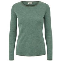 Jalfe Longsleeve Wolle fein geringelt melange