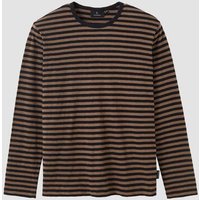 Herren Slub Longsleeve aus Baumwolle - MACA STRIPES - recolution