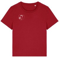 ilovemixtapes Der kleine Spatz Damen T-Shirt mit kleinem Brustprint und Rückendruck