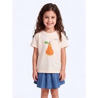 MELAdi Kinder Shirt aus Biobaumwolle - Birne auf Natural Raw
