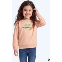 MELAdi Kinder Sweater aus Biobaumwolle - Chamäleon auf Creme Latte