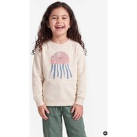 MELAdi Kinder Sweater aus Biobaumwolle - Qualle auf Natural White