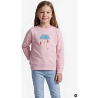 MELAdi Kinder Sweater aus Biobaumwolle - Regenwolke auf Pink