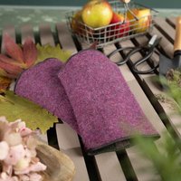 nahtur-design Pulswärmer aus Flauschloden | 100 % Schurwolle | 2 Größen