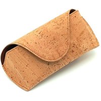 Kork-Deko Brillenetui aus Korkstoff Beige | Leichtes Etui für Brillen & Sonnenbrillen