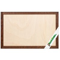 Kork-Deko Rahmen 90x60 cm für Pinnwand aus Kork – Eiche dunkel – DIY Holzrahmen leer