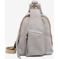 Kork-Deko Moderner Freizeit-Rucksack aus hellgrauem Kork – vegan, elegant & nachhaltig