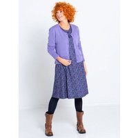 Heidekönigin Strickjacke mit Ajourkante - GOTS