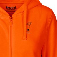 HANDGEDRUCKT "Kosmokind" Frauen Zip Hoody Neutral