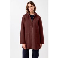 LangerChen Kapuzenjacke aus Walk mit Membran