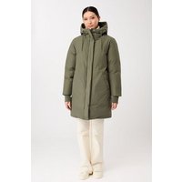 LangerChen Lange Jacke mit Kapuze und Eco Daune