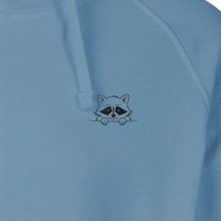 HANDGEDRUCKT "Flauschspion" Männer Zip Hoody Neutral