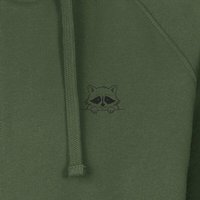 HANDGEDRUCKT "Flauschspion" Männer Zip Hoody Neutral