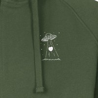 HANDGEDRUCKT "Beam it up" Männer Zip Hoody Neutral