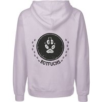 HANDGEDRUCKT "Trittsiegel RotFuchs" Männer Zip Hoody Neutral