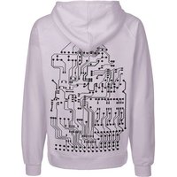 HANDGEDRUCKT "Vernetzt" Männer Zip Hoody Neutral