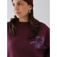 Kultgut Artdesign Supersoft Sweatpullover / Blue Flower