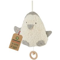 Efie Spieluhr Pinguin grau, kbA, 100 % Made in Germany