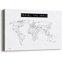 meine-weltkarte Weltkarte Travel the World #1 – zum Ausmalen & Pinnen