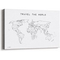 meine-weltkarte Weltkarte Travel the World #2 – zum Ausmalen & Pinnen