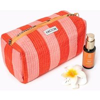 KIKOONI handgefertigte Kosmetiktasche "Bold Stripes"