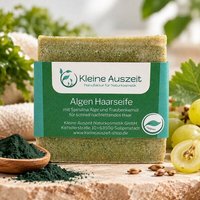 Kleine Auszeit Manufaktur Algen Haarseife - vegan - bei schnell nachfettendes Haar, sowie empfindliche, gereizte Kopfhaut