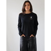Kultgut Softes Langarmshirt Biobaumwolle/ BE FREE & PROUD YOURSELF
