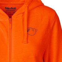 HANDGEDRUCKT "Baumelmeister" Frauen Zip Hoody Neutral