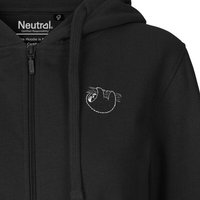 HANDGEDRUCKT "Baumelmeister" Frauen Zip Hoody Neutral