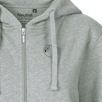 HANDGEDRUCKT "Baumelmeister" Frauen Zip Hoody Neutral