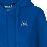 HANDGEDRUCKT "Flauschspion" Frauen Zip Hoody Neutral