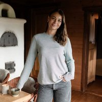 NORDLICHT Gestreiftes Oversize Langarmshirt Alva
