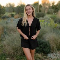 NORDLICHT Jacquard Kurzarm Bluse Kari