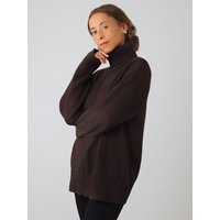Honest Basics Damen Chunky Rollkragenpullover aus 100% Bio-Baumwolle